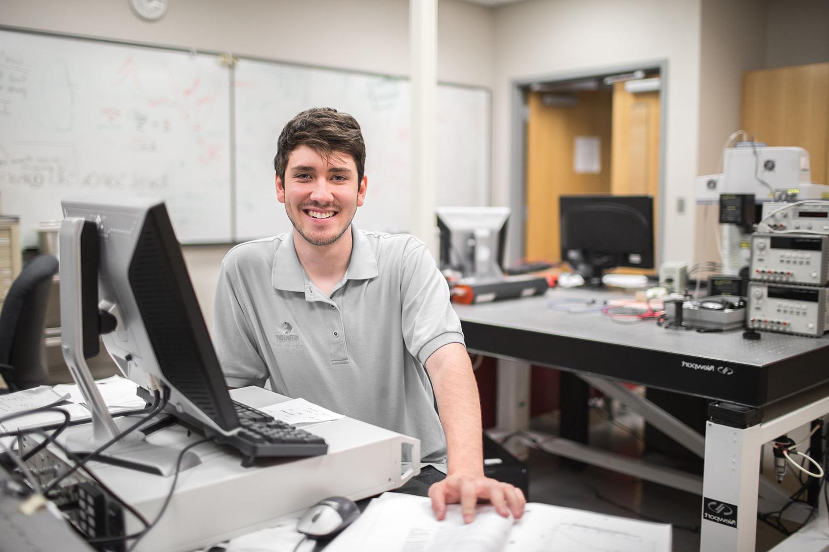 Joshua Allen in the physics department